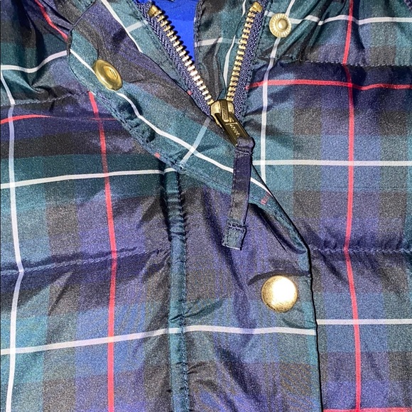 J Crew- tartan plaid puffer vest - Picture 2 of 4